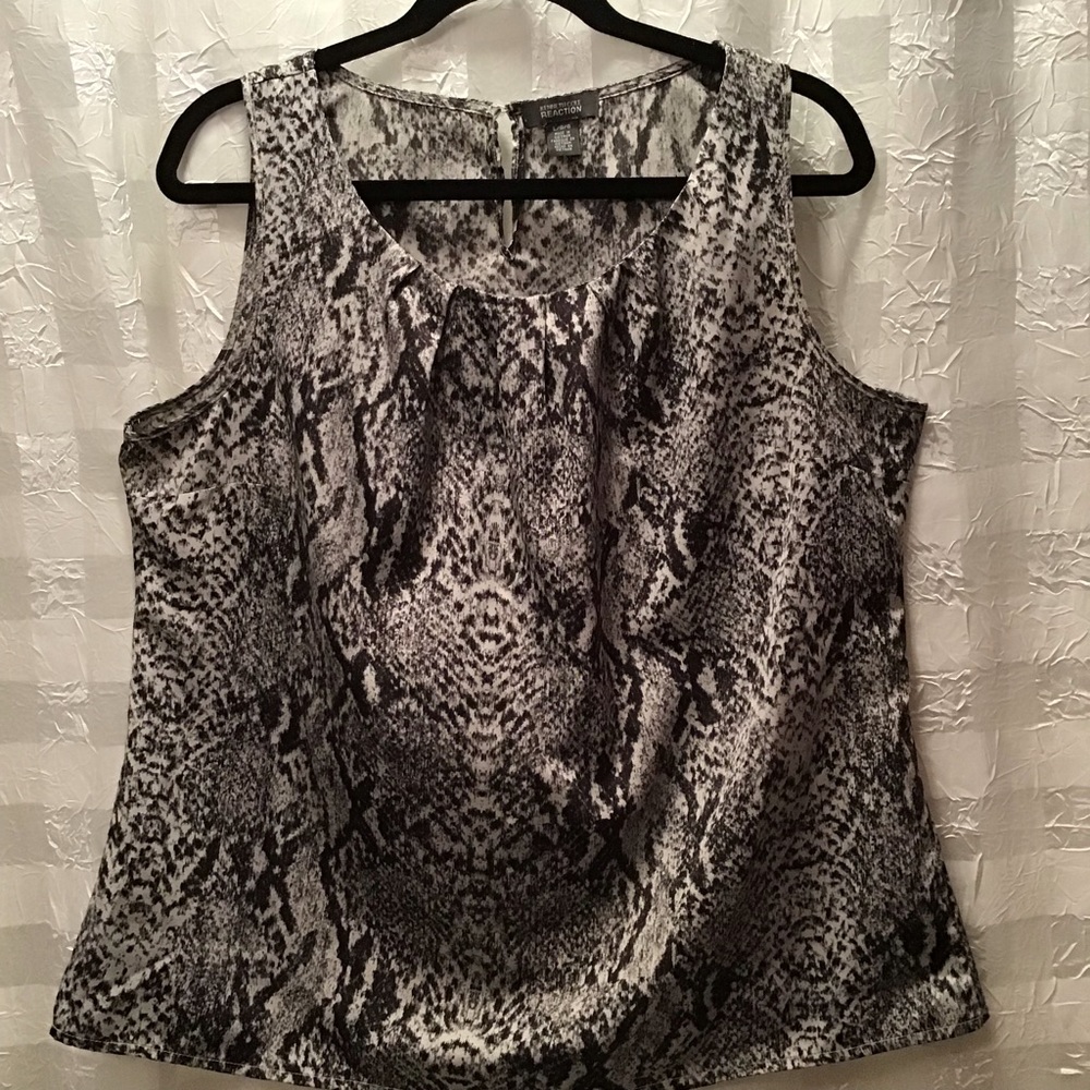 Kenneth Cole Reaction Snake Print Tank, Size L